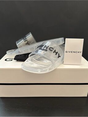 Givenchy Paris Signature Slides Transparent